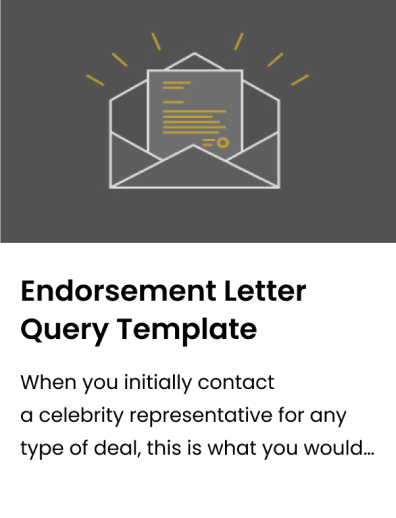 Endorsement Letter Query Template