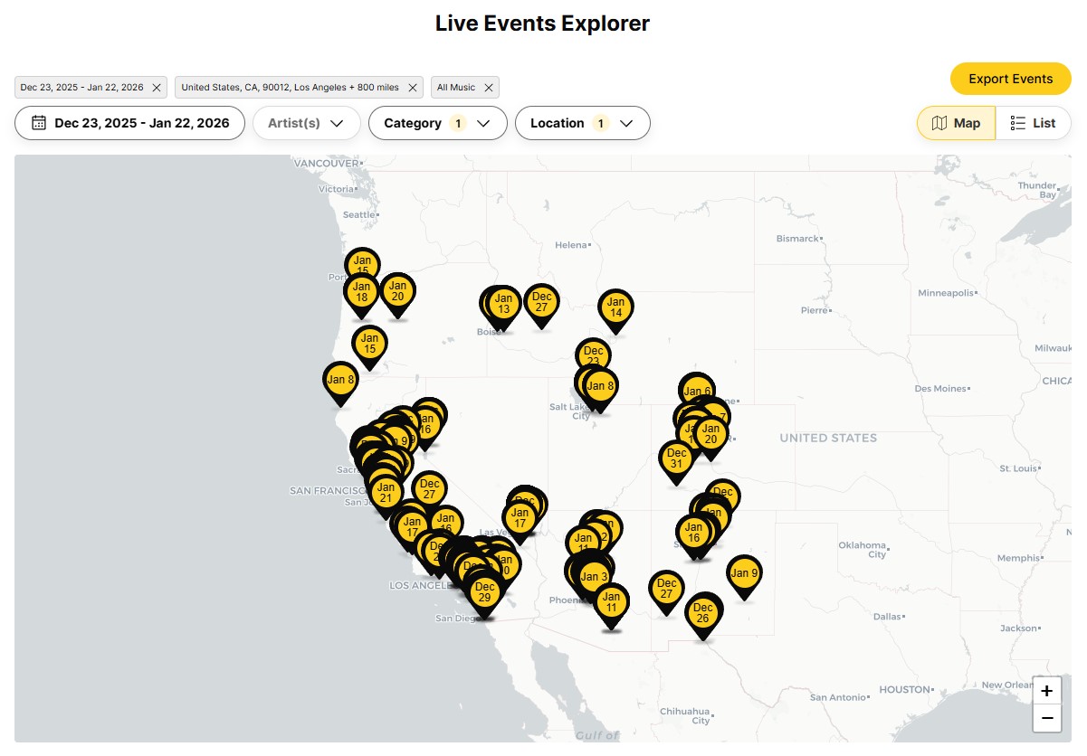 See Who's Booked, Where, and When