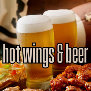 Album cover: hot wings & beer